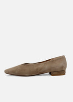 Slick Suede Ballet Flats
