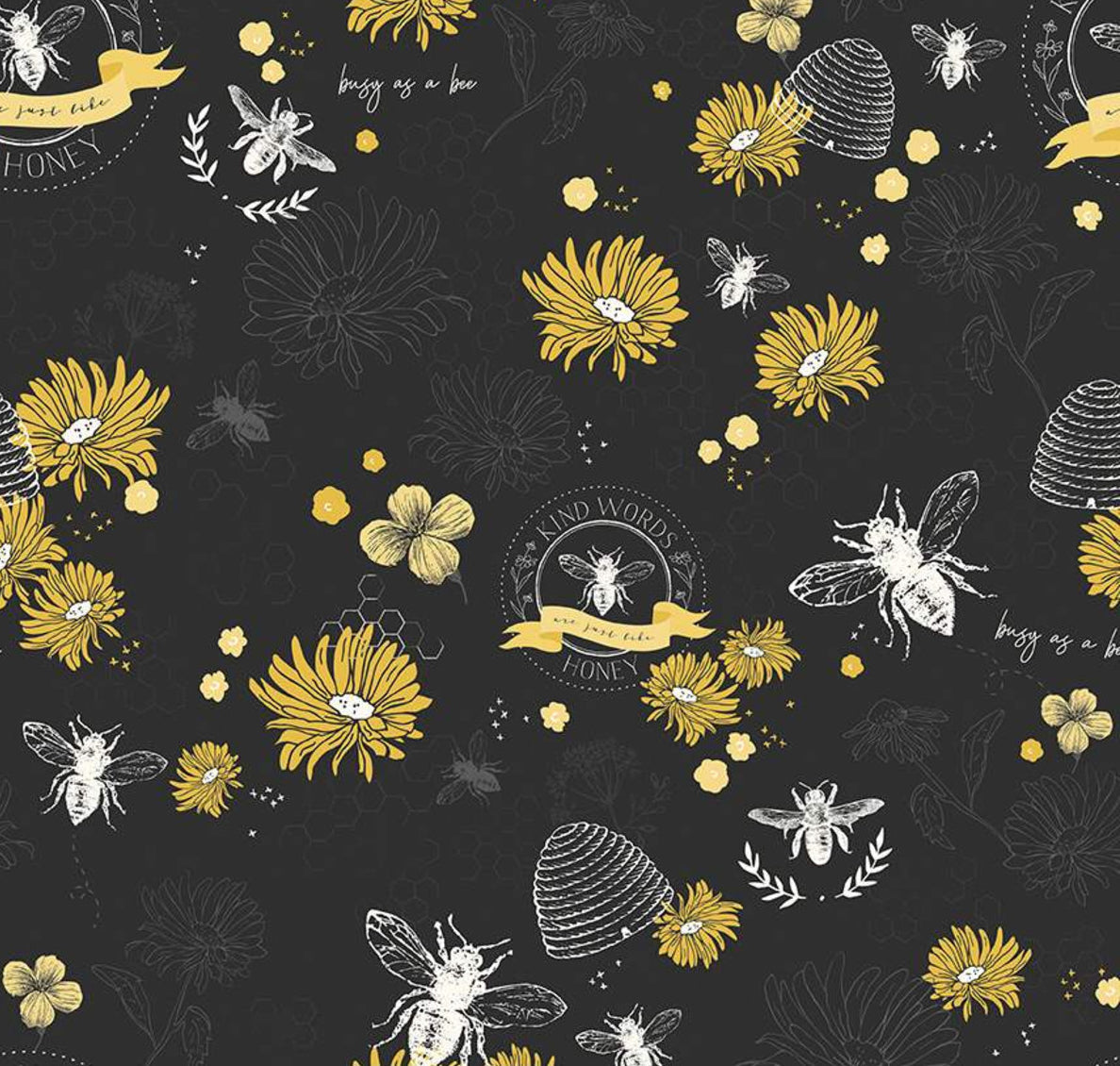 Vintage Style Bow Top in Bee Kind Print