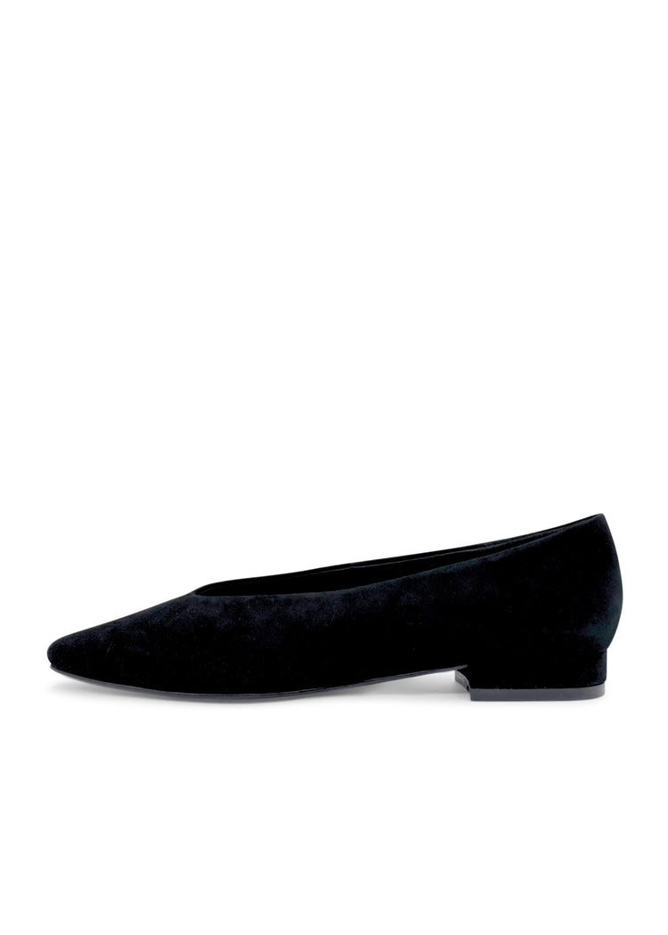 Slick Suede Ballet Flats