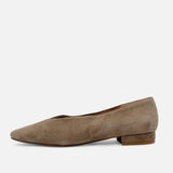 Slick Ballet Flats Suede