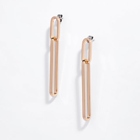 Paperclip Drop Earrings