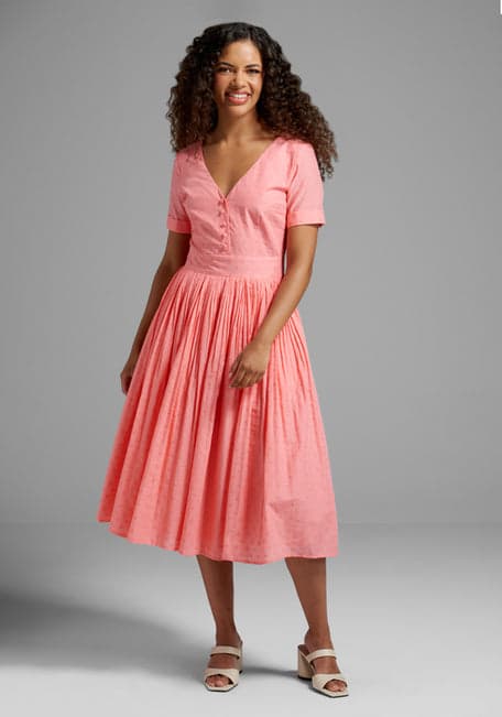 Asymmetric Draped Mid Length Dress