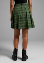 Green Streets Pleated Skirt