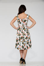 White Hawaiian Swing Dress