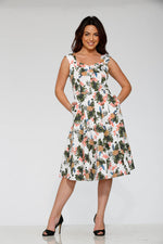 White Hawaiian Swing Dress