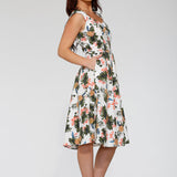 White Hawaiian Swing Dress