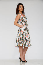 White Hawaiian Swing Dress