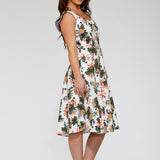 White Hawaiian Swing Dress