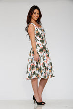 White Hawaiian Swing Dress