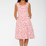 Heart Angel Swing Dress in White