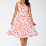 Heart Angel Swing Dress in White