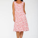 Heart Angel Swing Dress in White