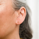 Fuck Script Stud Earrings