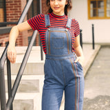 Rainbow With Me Denim Overalls (Final Sale)