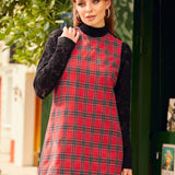 Checkered Charm A-Line Shift Dress (Final Sale)
