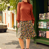 Retro Rendezvous Balloon Sleeve Turtleneck