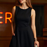 Black Bow Affair Fit And Flare Dress (Final Sale)