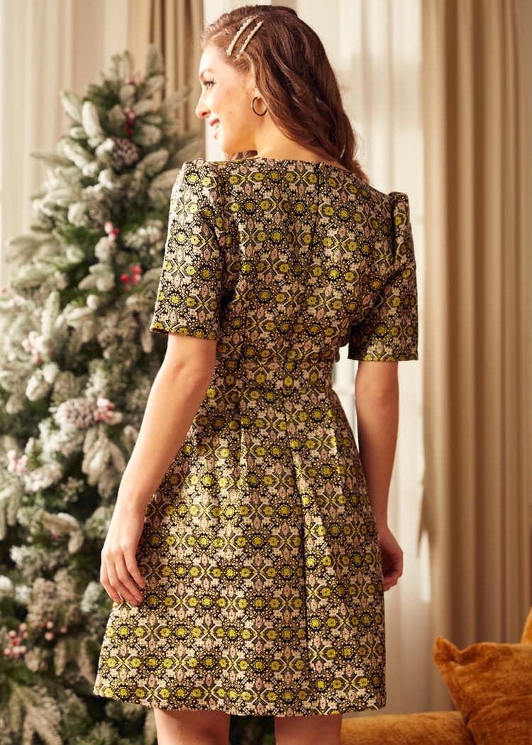 Christmas flare dress best sale