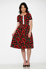 Black & Red Cherry Dress