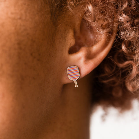 Pickleball Stud Earrings