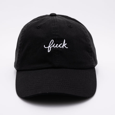 Fuck Script Baseball Hat