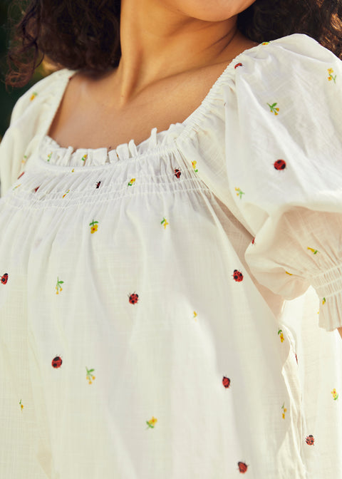 Summertime Garden Stories Smocked Mini Dress