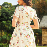 Kitsch Kitty Print Dress