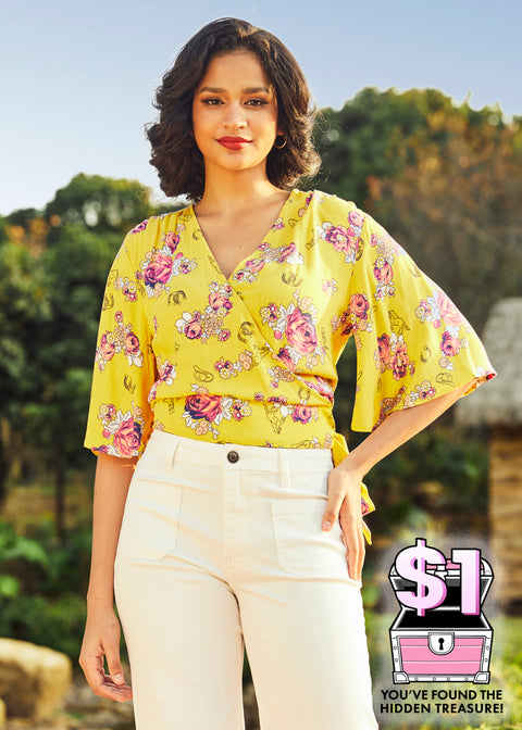 Best Is Yet to Come Wrap Top (Final Sale)