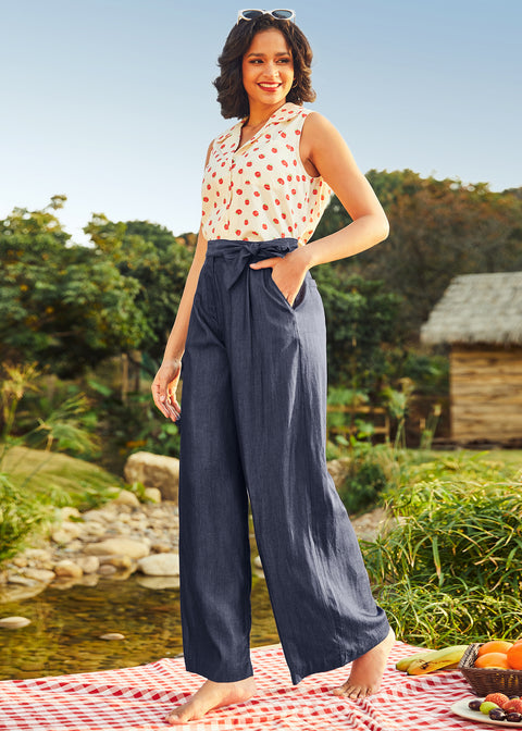 Twilight Whispers Wide Leg Trousers