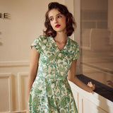 Green Paisley Swing Dress