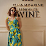 Lemon Print Swing Dress