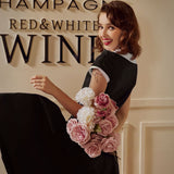 Black & White Keyhole Swing Dress