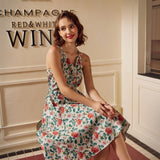 Pink Floral Swing Dress