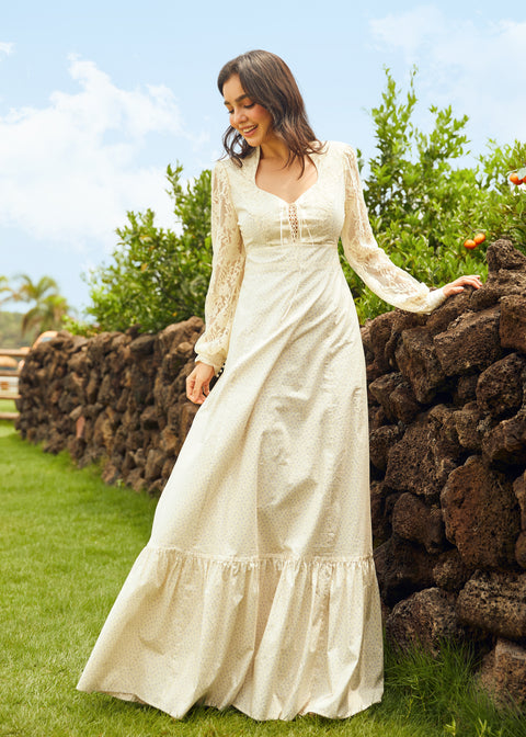 GUNNE SAX for ModCloth Jacqueline High Collar Maxi Dress