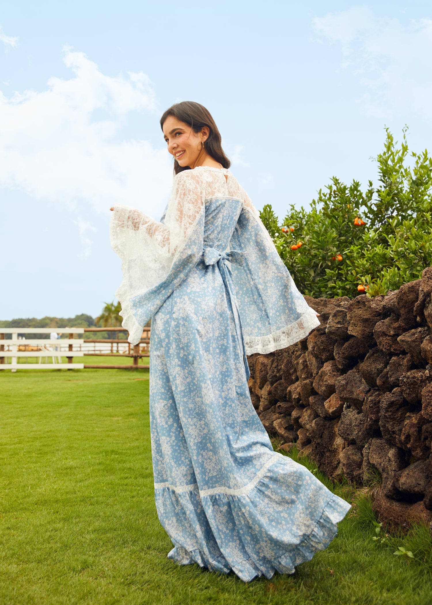 GUNNE SAX for ModCloth Michella Bell Sleeve Boho Maxi Dress
