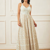 GUNNE SAX for ModCloth Reyna Lace-Up Maxi Dress