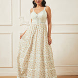 GUNNE SAX for ModCloth Reyna Lace-Up Maxi Dress