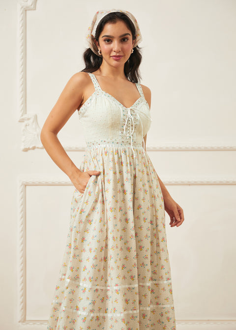GUNNE SAX for ModCloth Reyna Lace-Up Maxi Dress