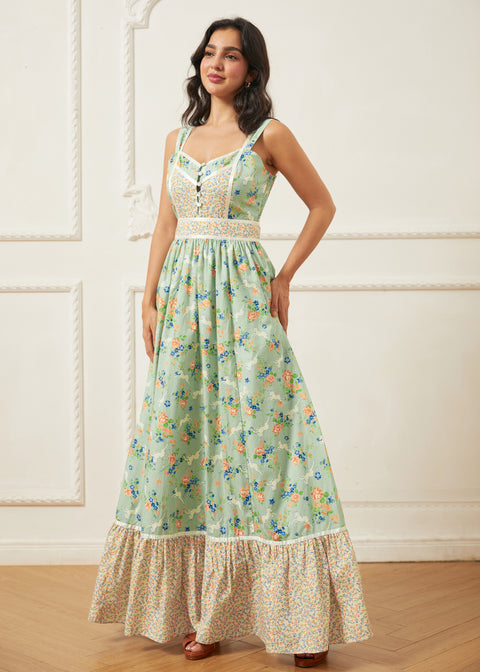 gunne sax green dress Vintage GUNNE SAX Black Label Cottagecore Green Maxi Dress Selected by Love Rocks Vintage