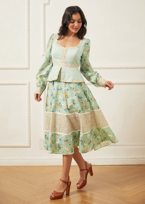 GUNNE SAX for ModCloth Lilly Corselette Midi Dress