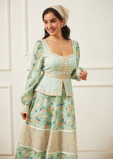 GUNNE SAX for ModCloth Lilly Corselette Midi Dress