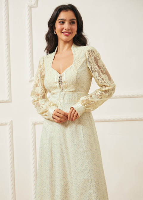GUNNE SAX for ModCloth Jacqueline High Collar Maxi Dress