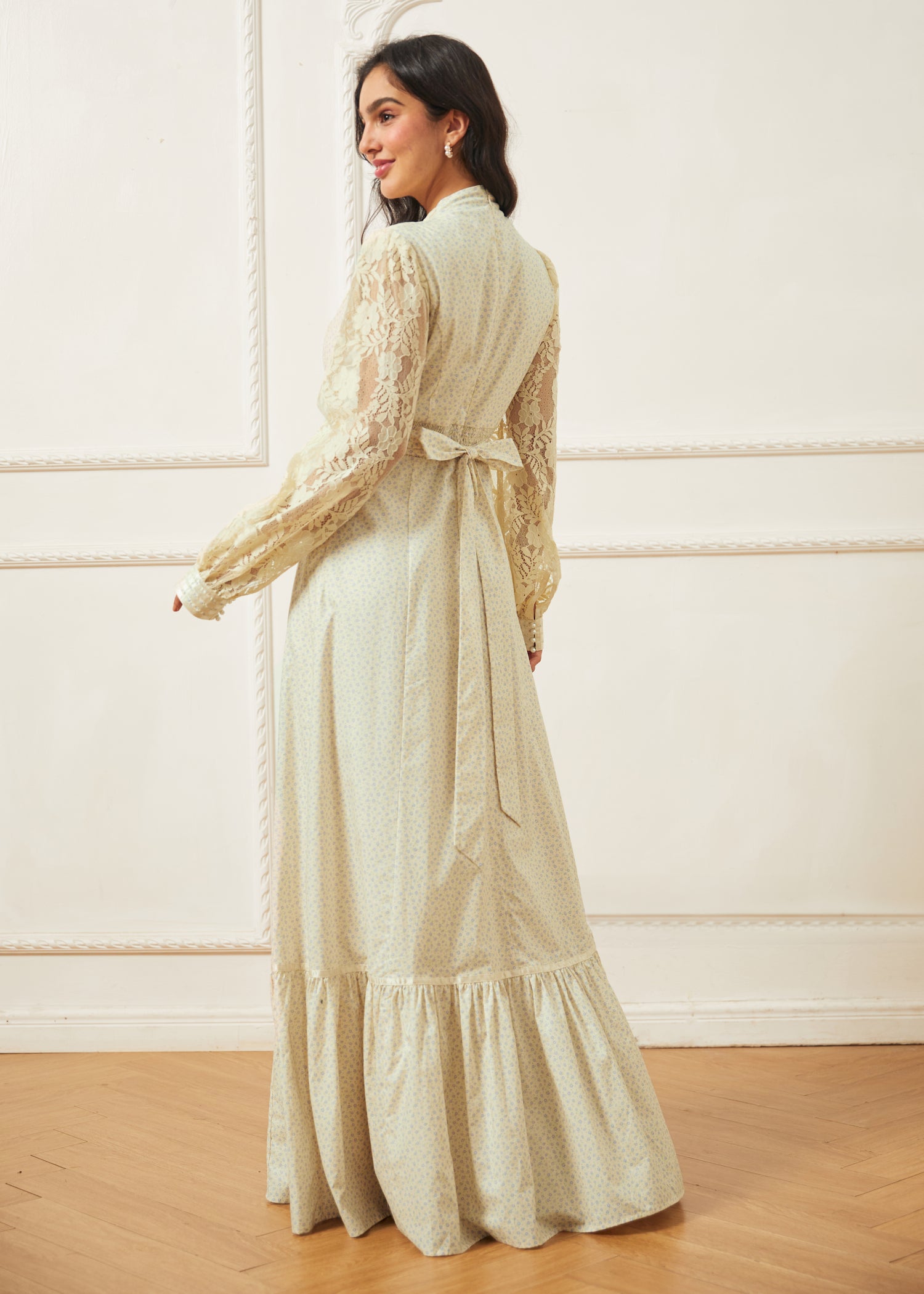 GUNNE SAX for ModCloth Jacqueline High Collar Prairie Maxi Dress