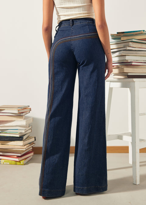 Rainbow With Me Wide-Leg Jeans