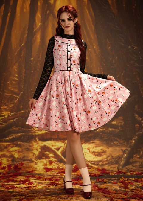 Elizabeth Dress in Pink Halloween