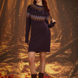 It Be Like 'Bat' Fair Isle Sweater Dress