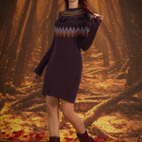 It Be Like 'Bat' Fair Isle Sweater Dress