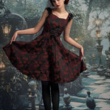 Red Byzantine Swing Dress