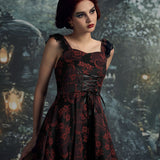 Red Byzantine Swing Dress