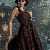 Red Byzantine Swing Dress